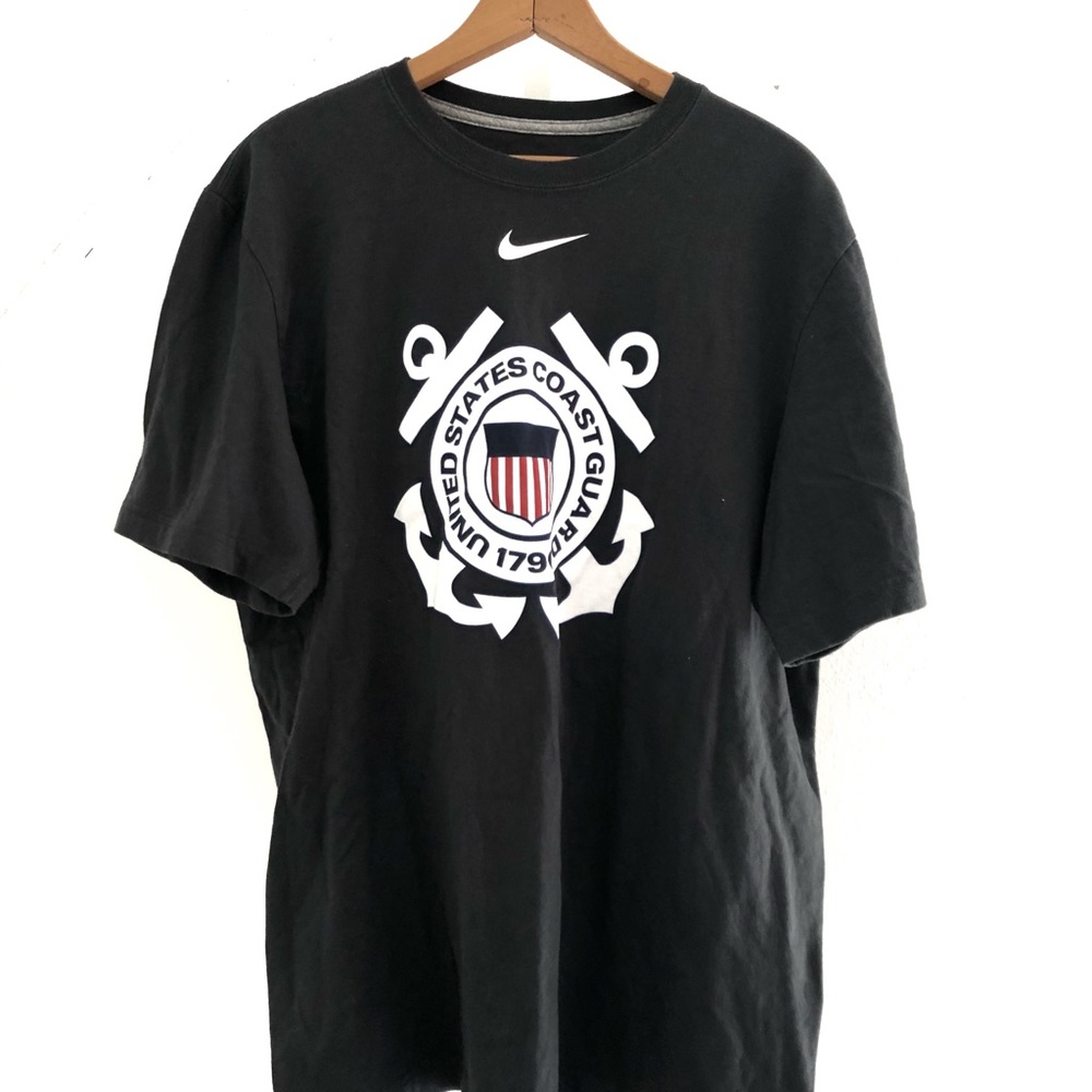 Nike Gray and White coast guard shirt